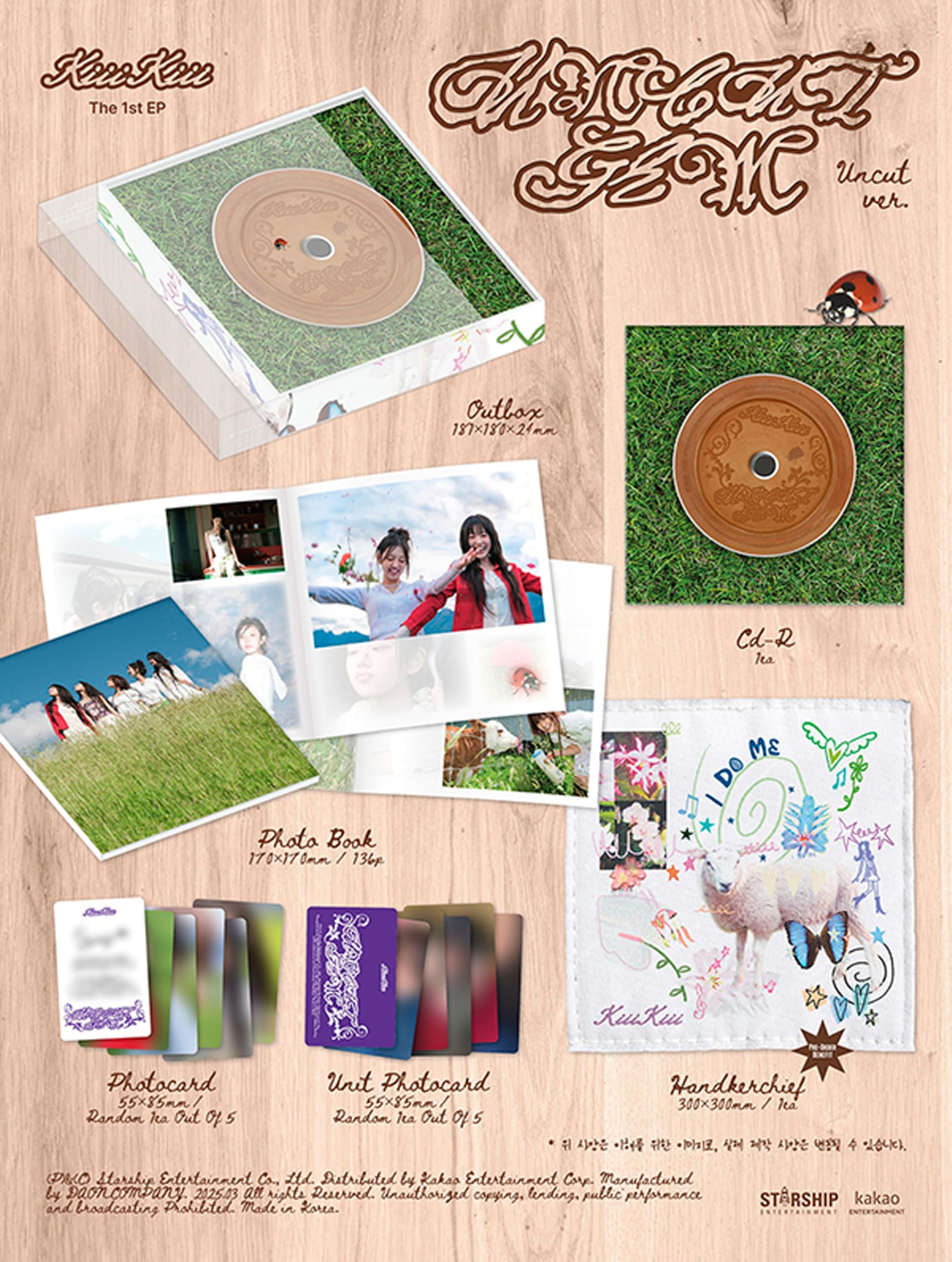 Amazon.com: KiiiKiii UNCUT GEM 1st EP Album (UNCUT Ver.) : CDs & Vinyl